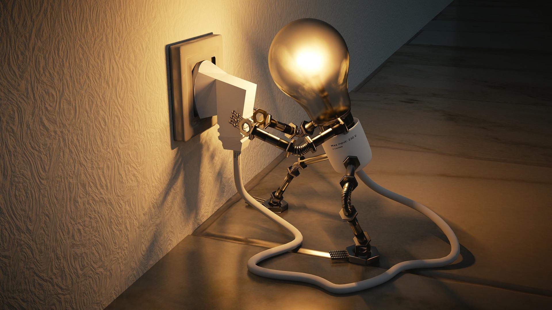 Light bulb and creativity